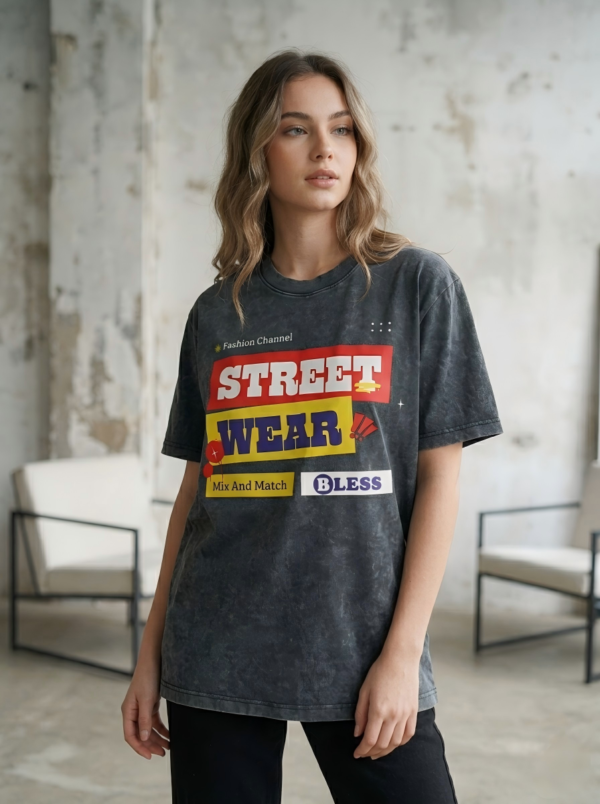Vintage Washed Graphic Streetwear T-Shirt